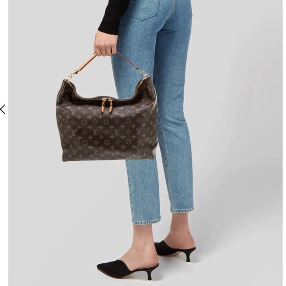 Authentic: Louis Vuitton LV Monogram Sully MM - Picture 3 of 14